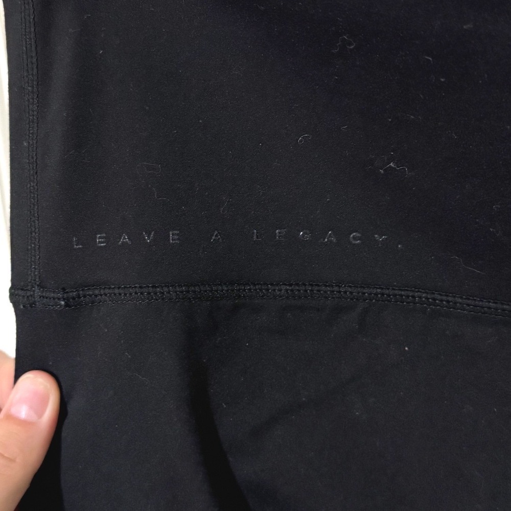 UNRL Womens Black High Waisted Leave A Legacy Leggings Size 2XL Activewear - Picture 3 of 4